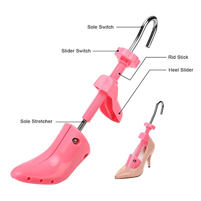 KevenAnna Women High Heel Shoe Stretcher Pink Professional 4-Way ...